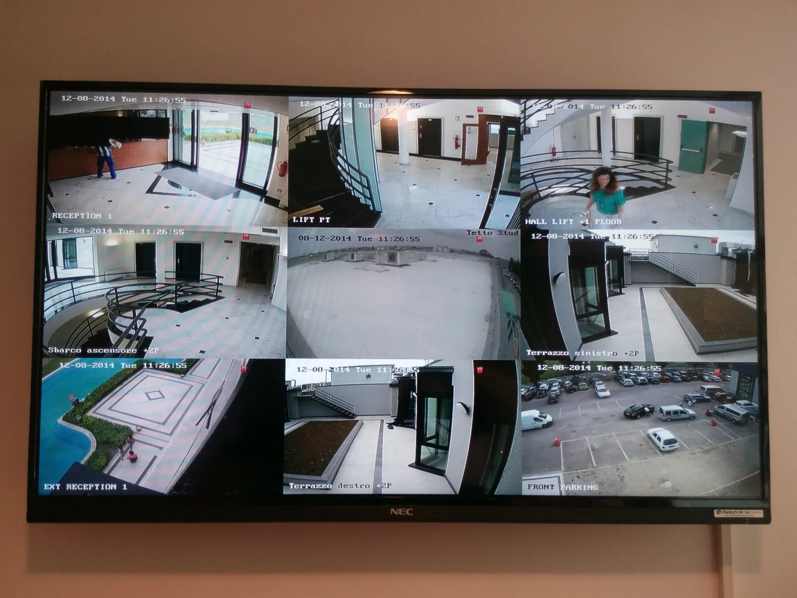 Monitoraggio video dell’impianto HSE24 con visualizzazione delle telecamere